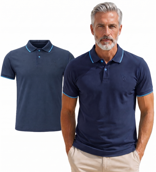 LION T-SHIRT POLO NAVY (10424) Men