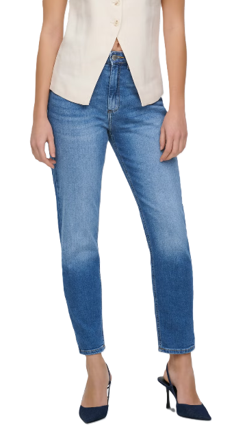 ONLY Trousers JEANS ONLVENEDA HW MOM JEANS DNM AZ6433 15361602 MEDIUM BLUE DENIM (10225) Women