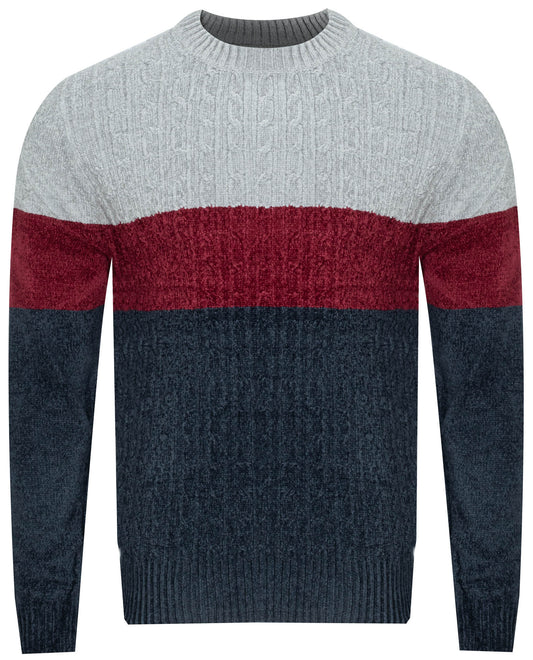 MUST Parkour Sweater Men's Grey-bordo-navy (8469) Men