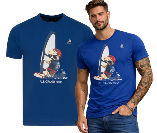U.S. GRAND POLO EQUIPMENT & APPAREL T SHIRT T Shirt US61609M/3938 (9677) Men