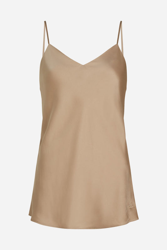 Karl Lagerfeld Silky Camisole Light Beige (236W1610759) Women
