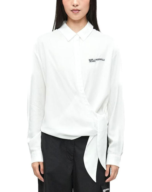 Karl Lagerfeld Jeans Klj Tied Blouse (B1W11026) Women